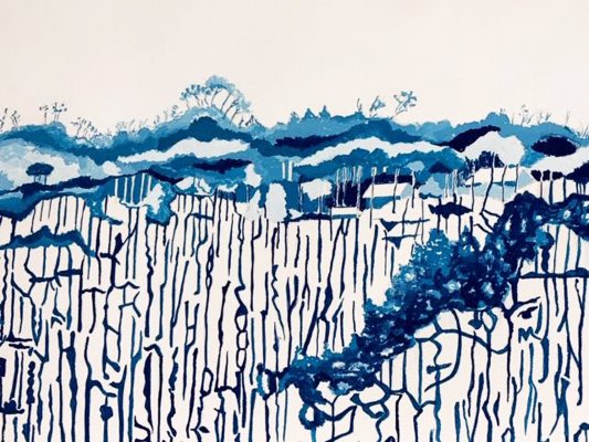 Detail, Dancing Rock Preserve in Snow