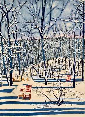 Chairs in Snow