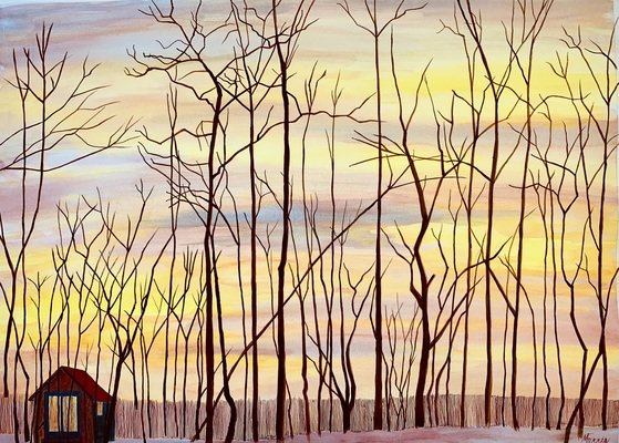 Sunset At Dancing Rock