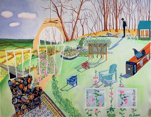 Three Chickens and a Poet